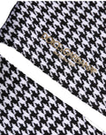 Dolce & Gabbana Black White Houndstooth Mid Calf Accessory Socks
