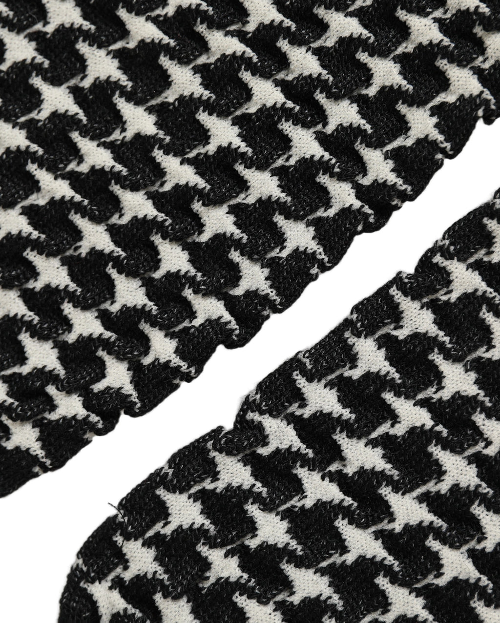 Dolce & Gabbana Black White Houndstooth Ankle Length Socks