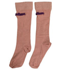 Dolce & Gabbana Dusty Pink Embroidered Mid Calf Accessory Socks