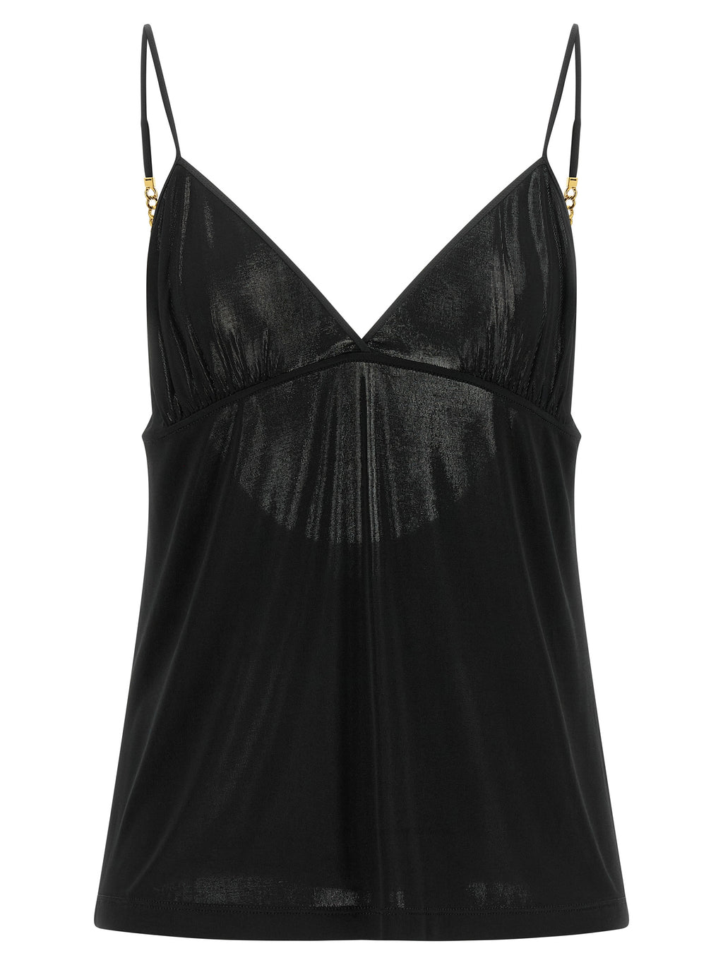 Saint Laurent Black Viscose Tank Tops
