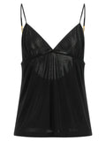 Saint Laurent Black Viscose Tank Tops