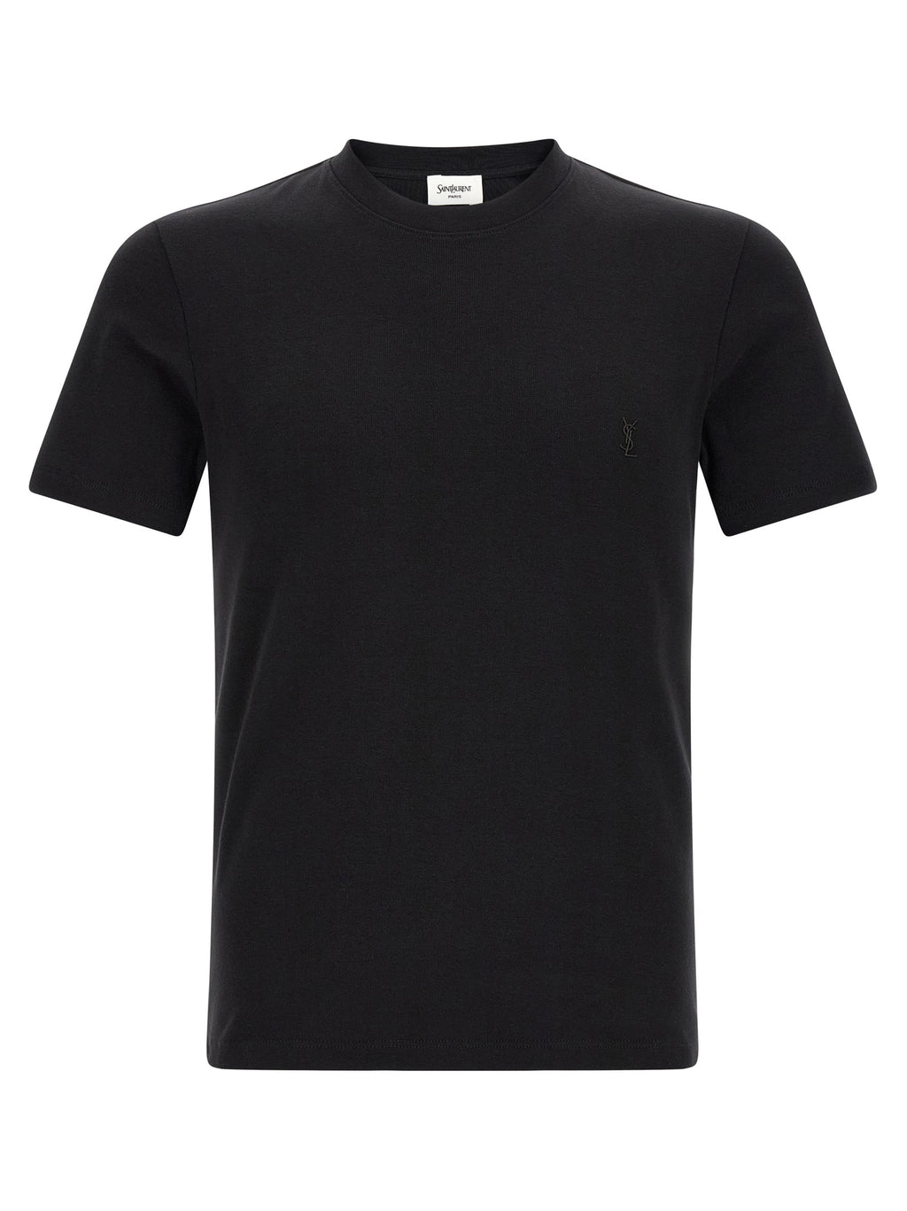Saint Laurent Black Cotton T-Shirt