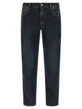 Dolce & Gabbana Blue Cotton Skinny Jeans