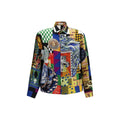 Versace Multicolor Silk Pattern Shirt