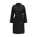 Burberry Black Cotton Coat