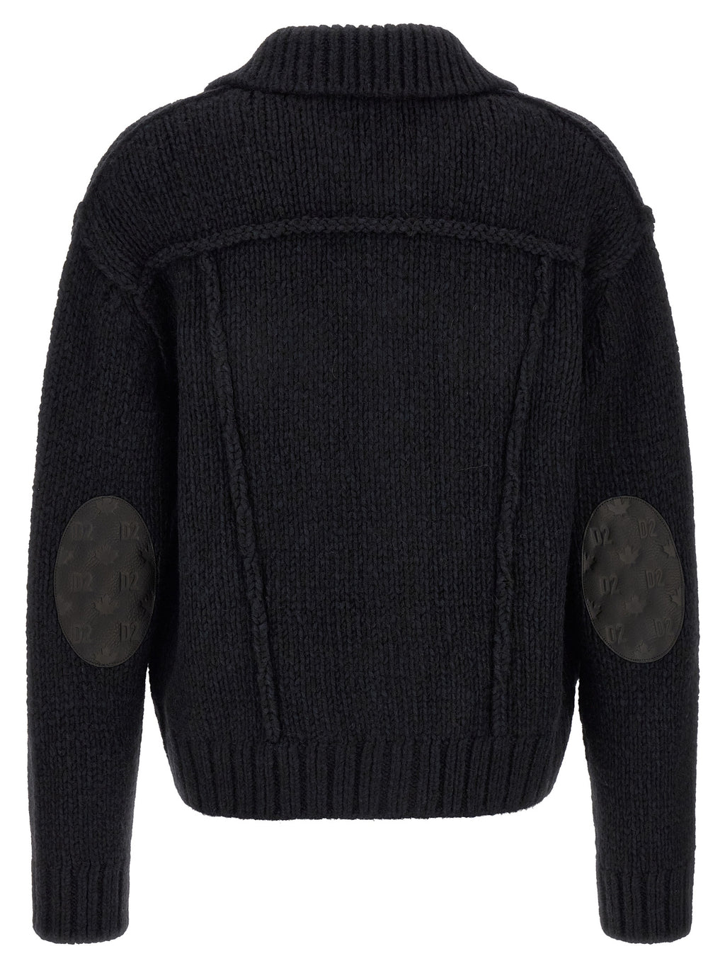 Dsquared² Blue Marabou Cardigan