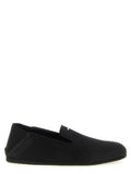 Giuseppe Zanotti Black Viscose Slip-On Loafers