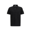 Moncler Black Cotton Polo Shirt