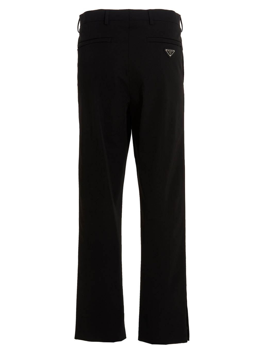 Prada Black Polyester Casual Pants