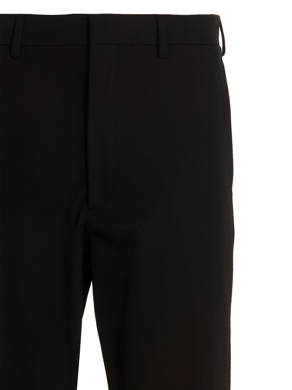 Prada Black Polyester Casual Pants