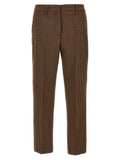 Prada Brown Virgin Wool Casual Pants