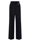 Prada Blue Wool Casual Pants