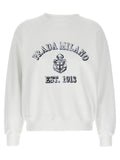 Prada White Cotton Sweatshirt