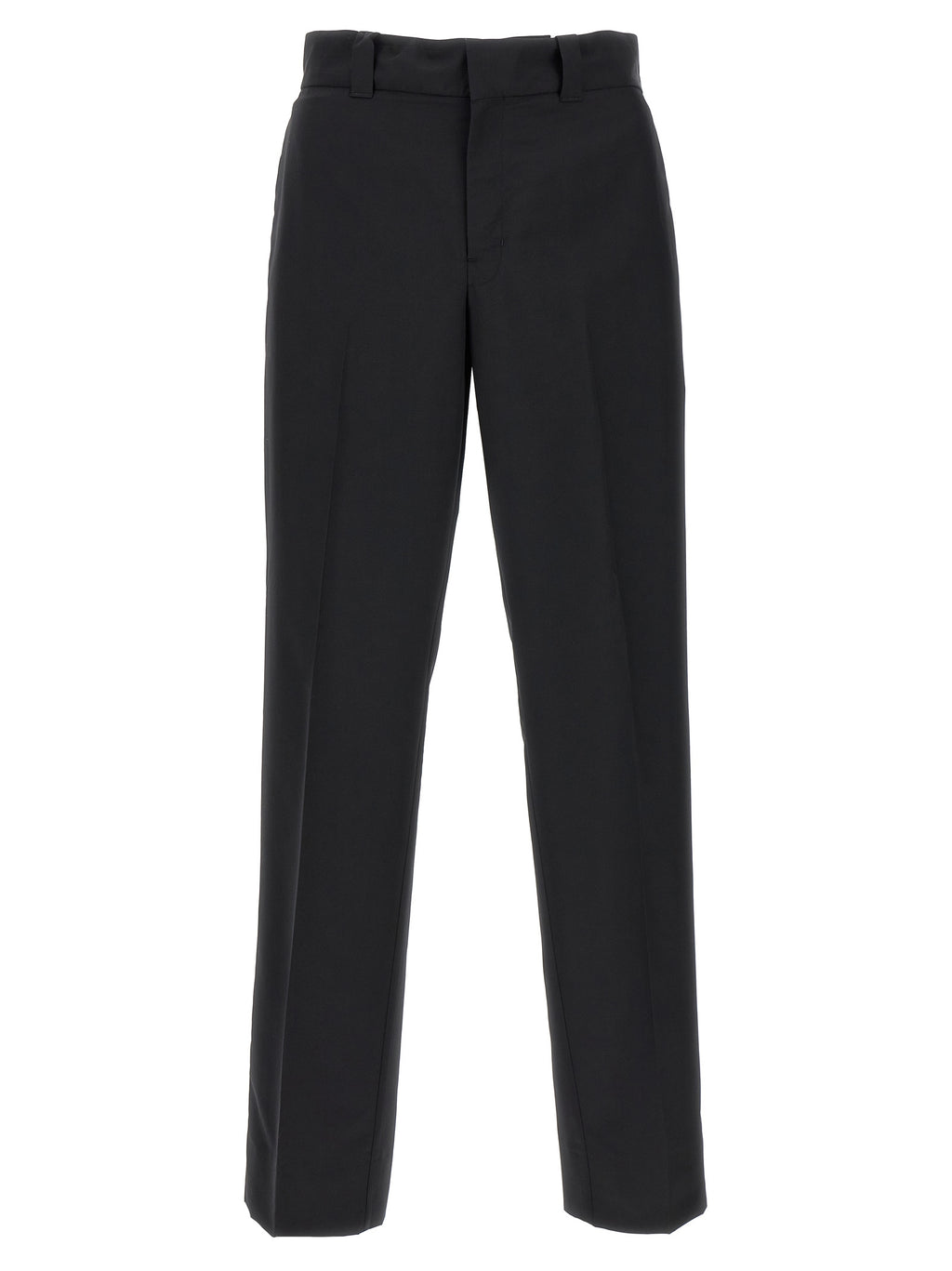 Prada Black Virgin Wool Casual Pants