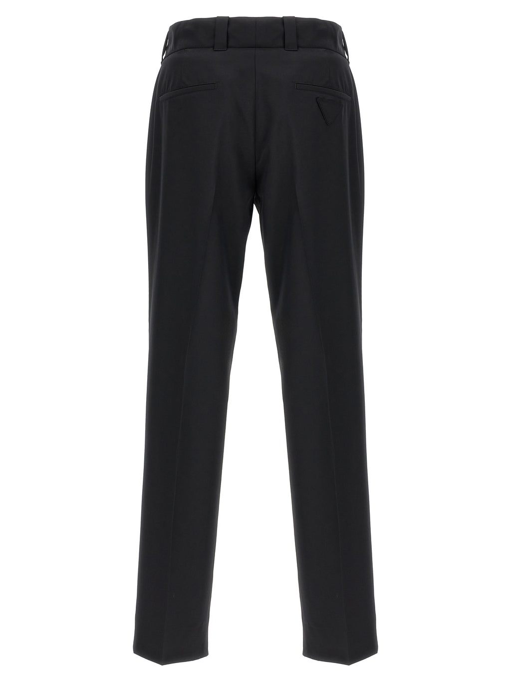 Prada Black Virgin Wool Casual Pants