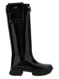 Prada Black Calfskin Over The Knee