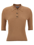 Prada Beige Cotton Polo Shirt