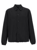 Prada Black Virgin Wool Full-Length Jacket