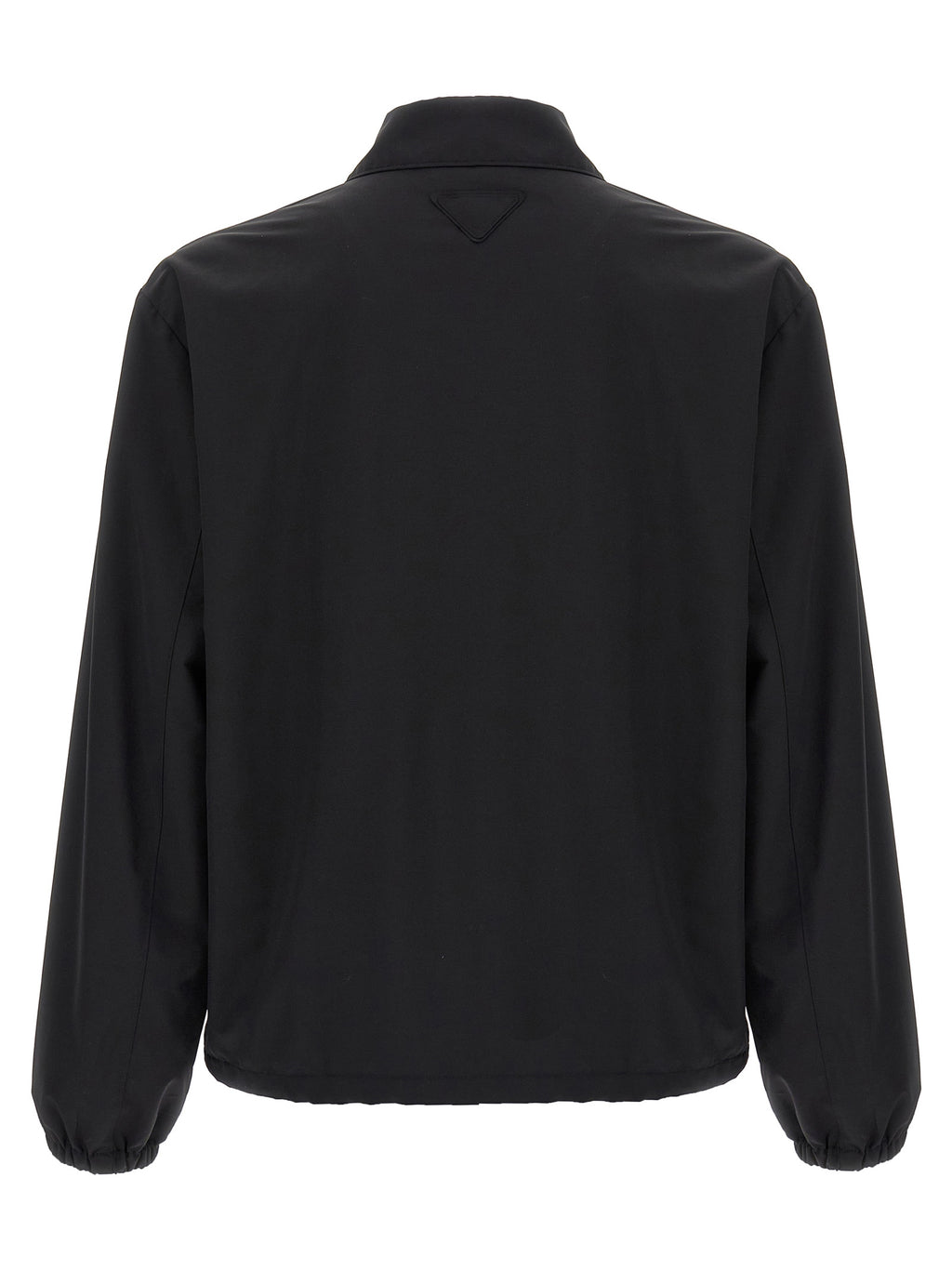 Prada Black Virgin Wool Full-Length Jacket