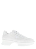 Prada White Polyester Athletic Sneakers