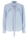 Prada Blue Cotton Blouse