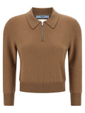 Prada Beige Cashmere Polo Shirt
