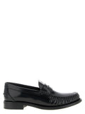 Prada Black Calfskin Slip-On Loafers