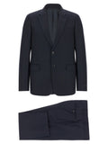 Prada Blue Virgin Wool Two-Piece Suit