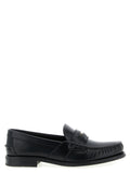 Prada Black Calfskin Slip-On Loafers