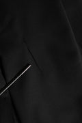 Dolce & Gabbana Black Wool Stretch Formal Dress Trouser
