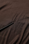 Dolce & Gabbana Brown Silk Crew Neck Short Sleeves T-shirt