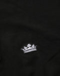 Dolce & Gabbana Black Crown Short Sleeved Henley Men T-shirt
