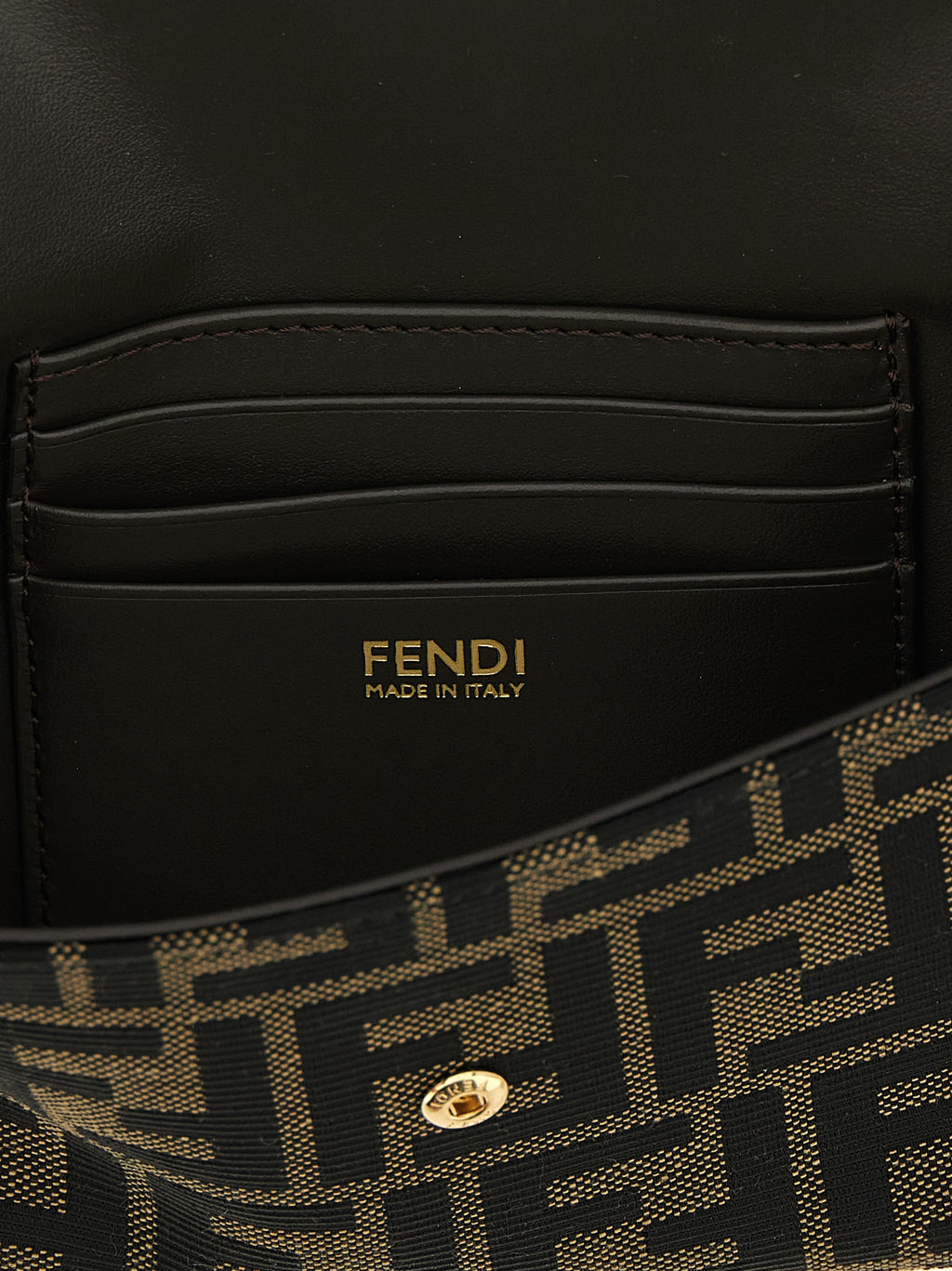 Fendi Brown Polyester Cardholder
