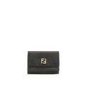 Fendi Black Calf Leather Bos Taurus Wallet