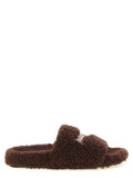 Balenciaga Brown Polyester Slides