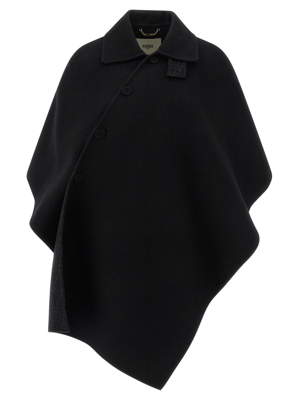 Fendi Black Virgin Wool Coat