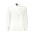 Guess Jeans White Linen Dress Shirt