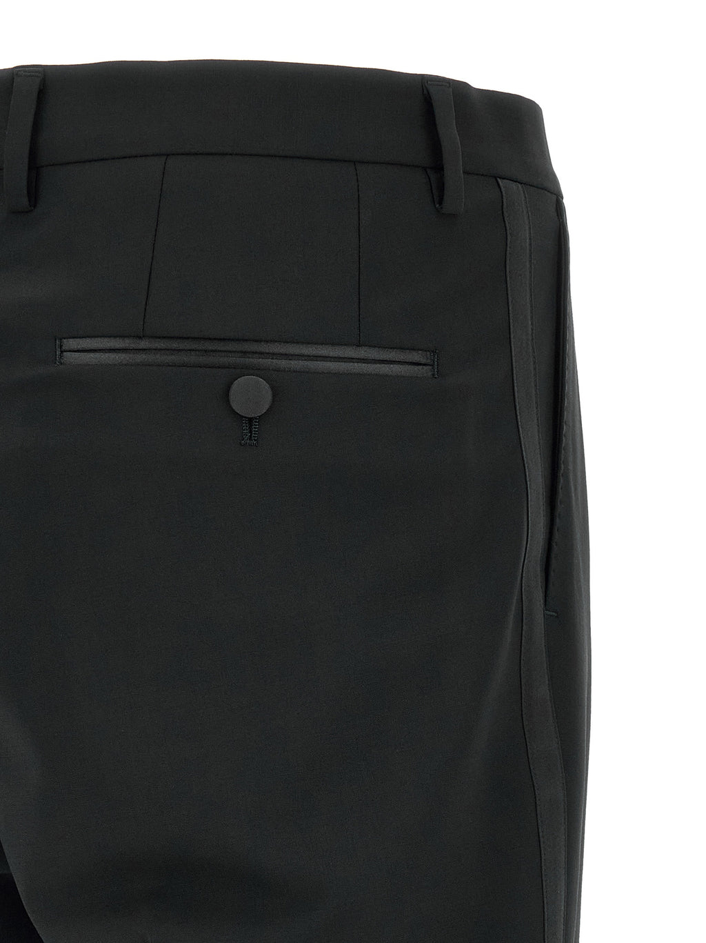Dolce & Gabbana Black Virgin Wool Two-Piece Suit