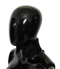 Dolce & Gabbana Black Fur Neck Collar Wrap Lambskin Scarf
