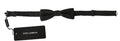 Dolce & Gabbana Gray Patterned Mens Necktie Papillon 100% Silk Bow Tie