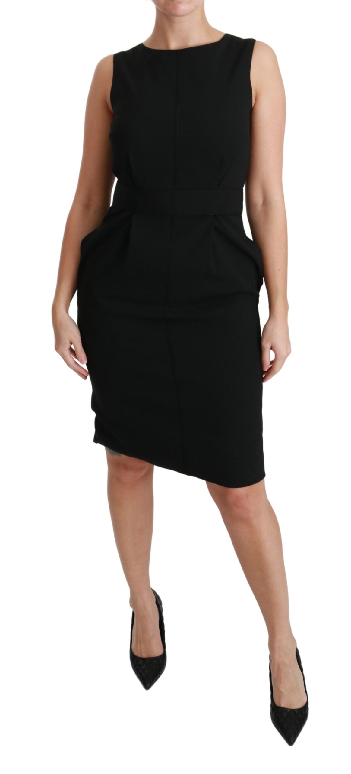 Dolce & Gabbana schwarzes Etuikleid aus Stretchmaterial