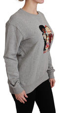 Dolce & Gabbana Grauer Baumwollpullover #dgfamily