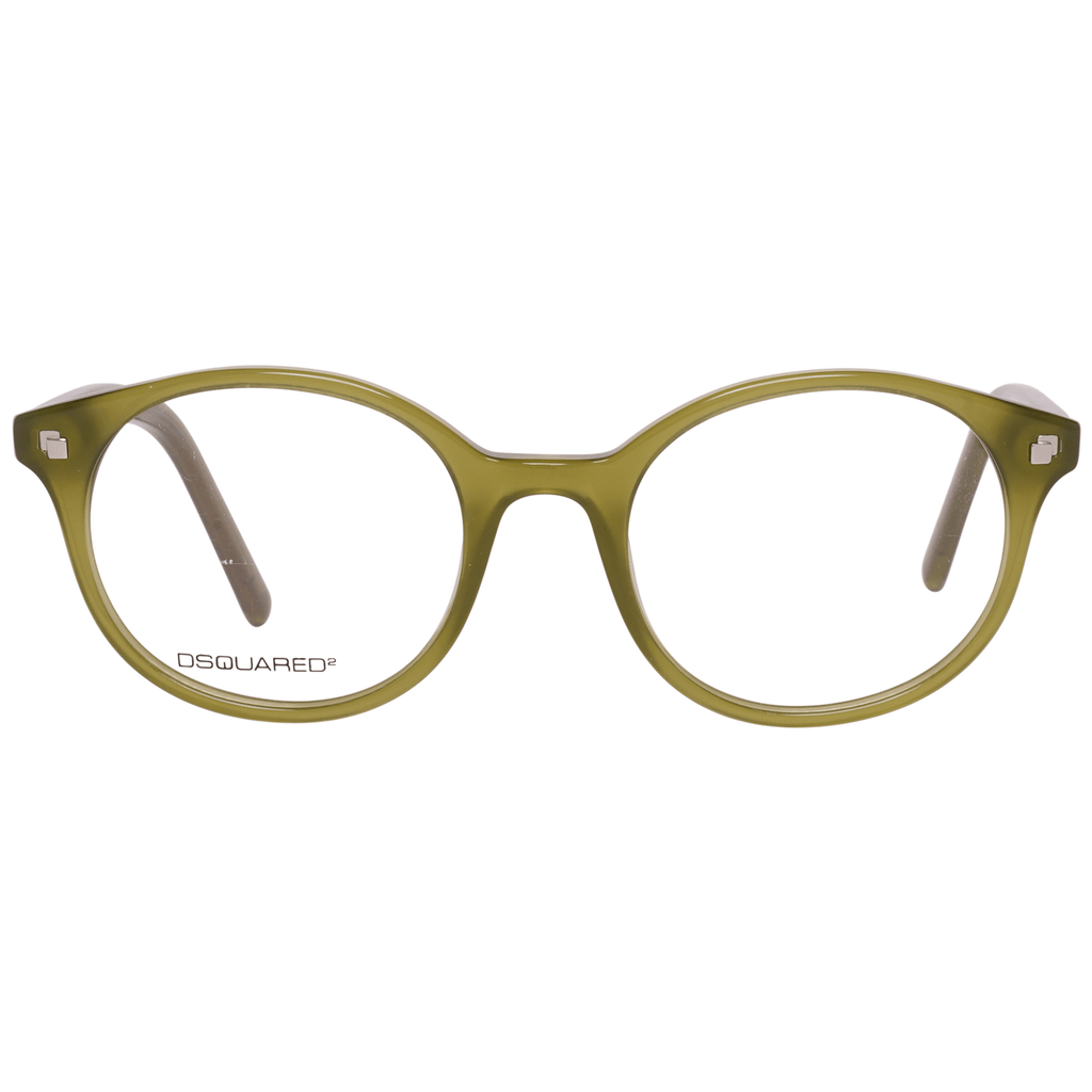 Lunettes unisexes vertes Dsquared² avec monture en acétate, style moderne et élégant, pour un look tendance.