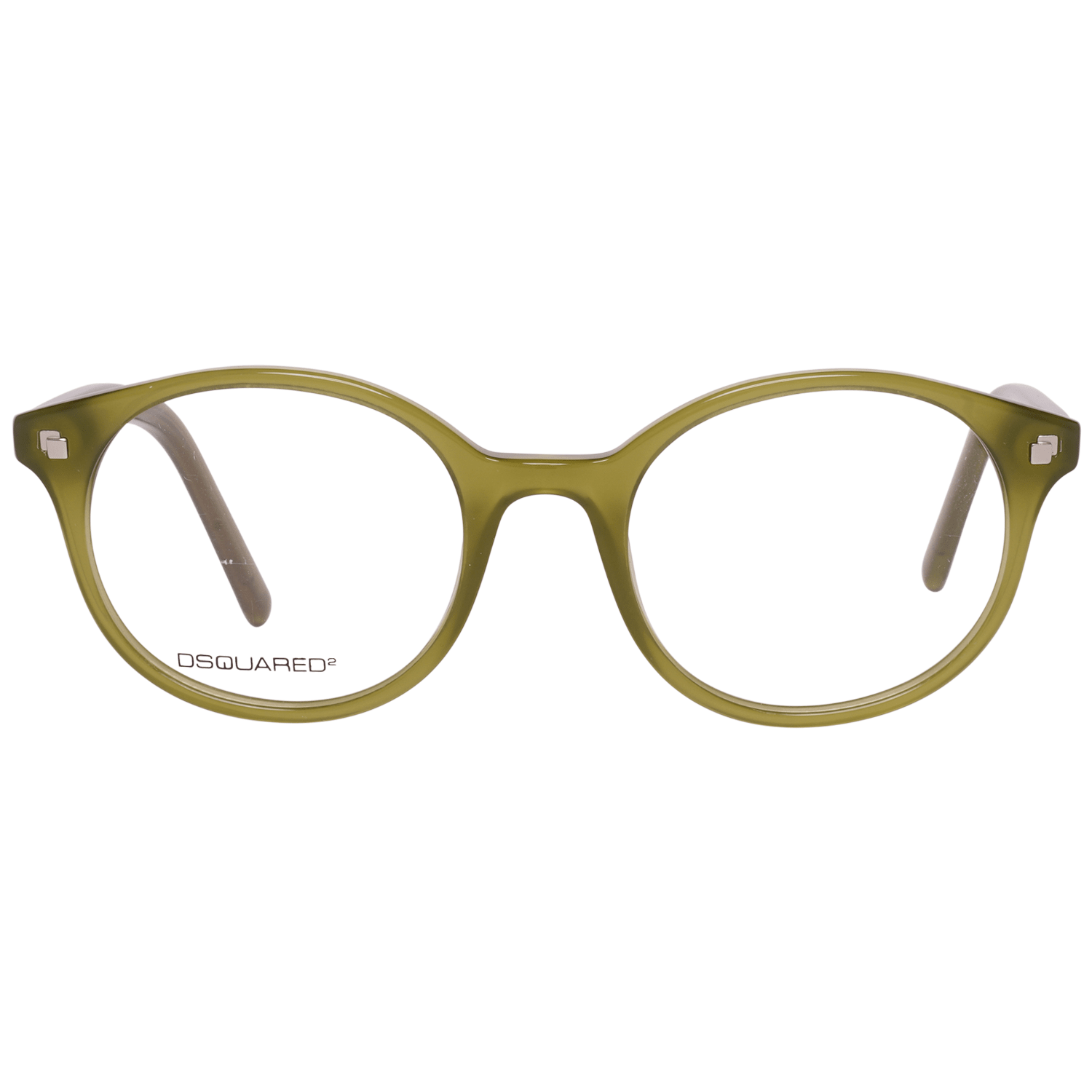 Lunettes unisexes vertes Dsquared² avec monture en acétate, style moderne et élégant, pour un look tendance.