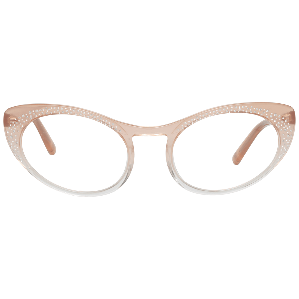 Lunettes pour femmes Dsquared² roses avec monture élégante et moderne, vue de face, pour un style féminin et tendance.