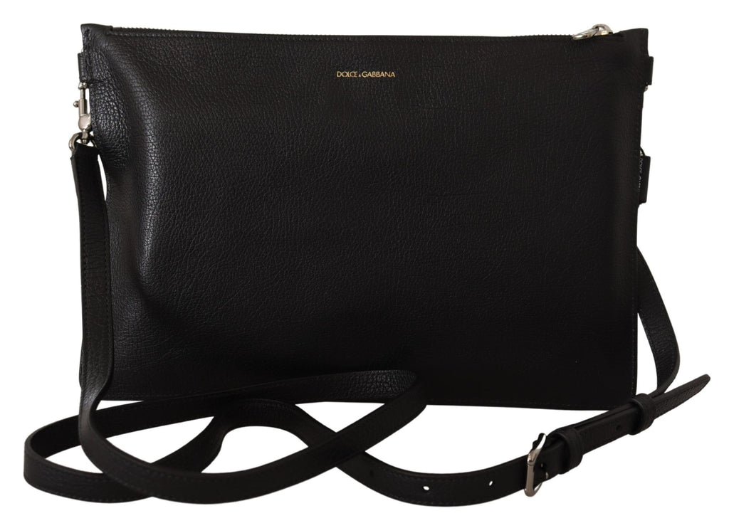 Dolce & Gabbana schwarze Umhängetasche Alta Sartoria aus exotischem Leder