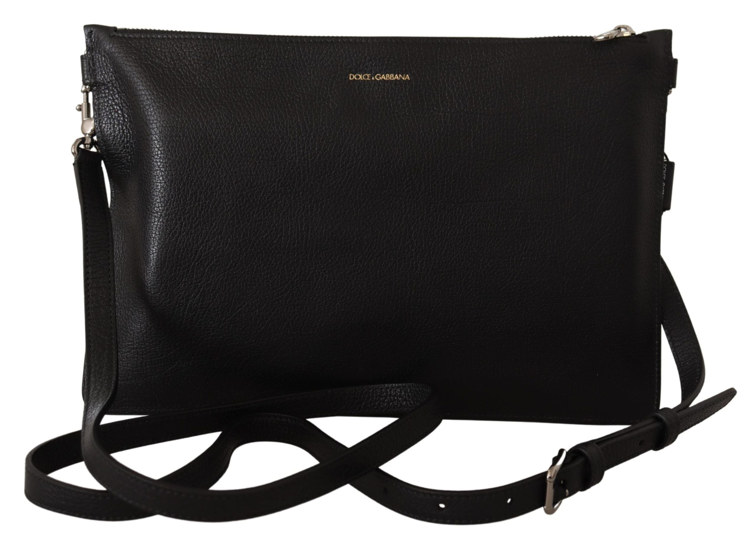 Dolce & Gabbana schwarze Umhängetasche Alta Sartoria aus exotischem Leder