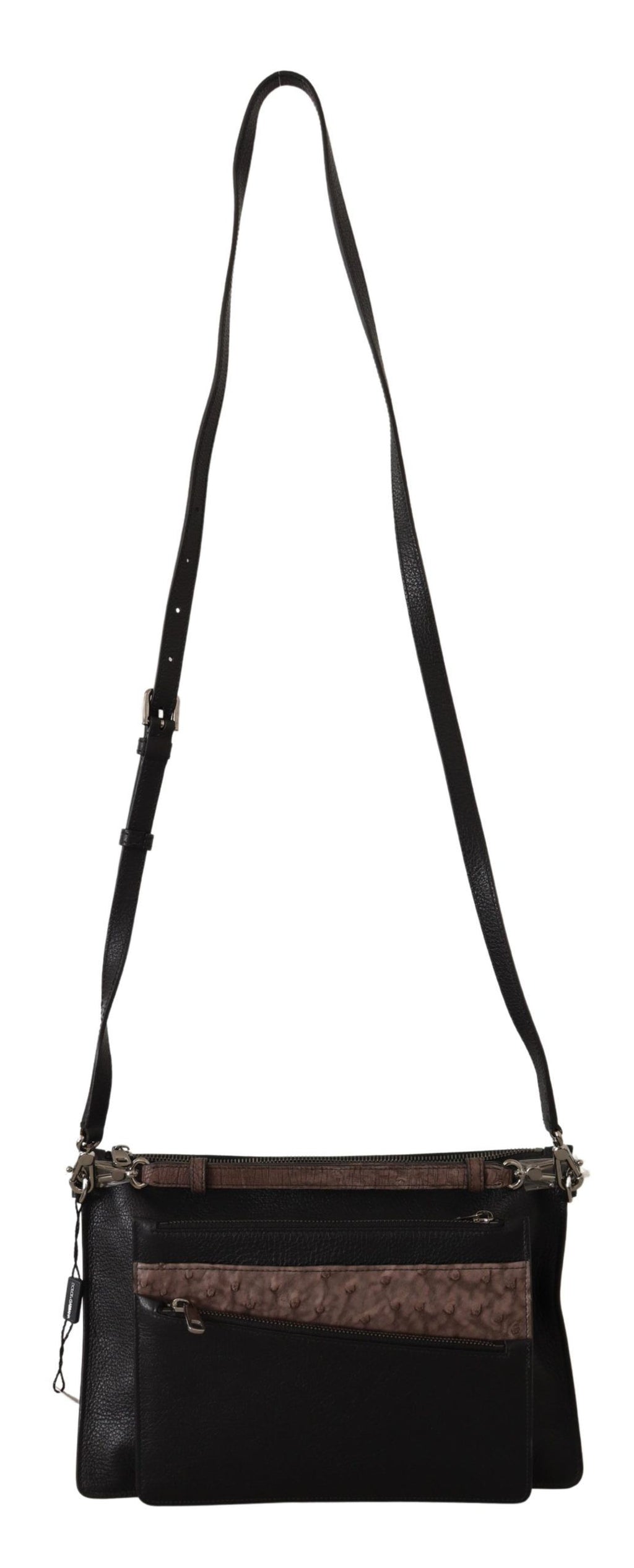 Dolce & Gabbana schwarze Umhängetasche Alta Sartoria aus exotischem Leder