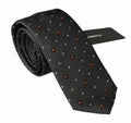 Cravate homme Dolce & Gabbana gris à motif classique, élégante et slim, en tissu de qualité pour un style sophistiqué.