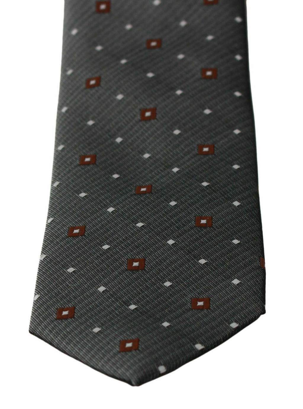 Cravate classique pour homme Dolce & Gabbana à motif gris, style élégant et slim, en tissu de haute qualité.